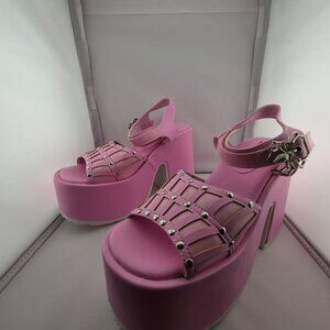 Demonia Camel - 17 Platform 5" Heels